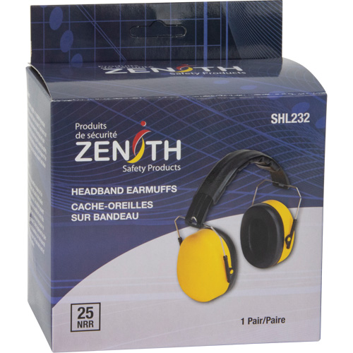 Passive Ear Muffs, Headband, 25 NRR dB Equipex