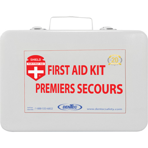Trousse de premiers soins Shield, R&eacute;pond ou surpasse la norme CSA Z1220-24 type 2 environnements &agrave; faible risque, Grand (51-100 travailleurs) Equipex