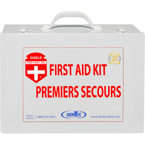 Trousse de premiers soins Shield, Colombie-Britannique/R&eacute;pond &agrave; la norme CSA Z1220-17 type 3 environnements &agrave; haut risque, Moyen (26-50 travailleurs) Equipex