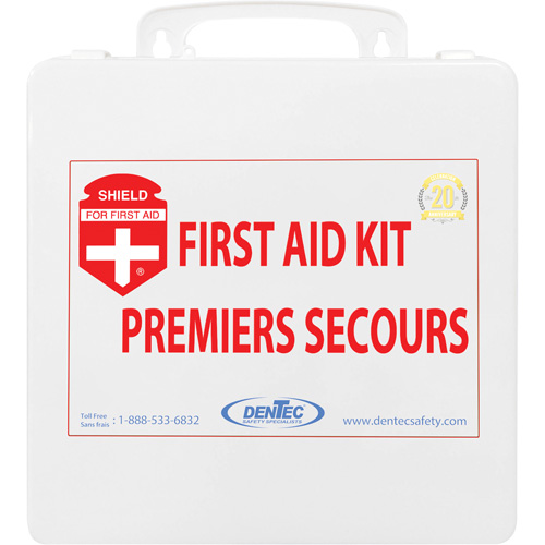 Trousse de premiers soins Shield, R&eacute;pond ou surpasse la norme CSA Z1220-24 type 3 environnements &agrave; haut risque, Petit (2-25 travailleurs) Equipex