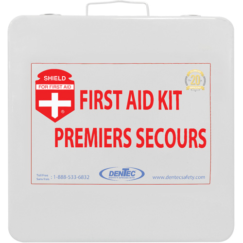 Shield First Aid Kit, Meets/Exceeds CSA Z1220-24 Type 2 Low-Risk Environment, Medium (26-50 Workers) Equipex