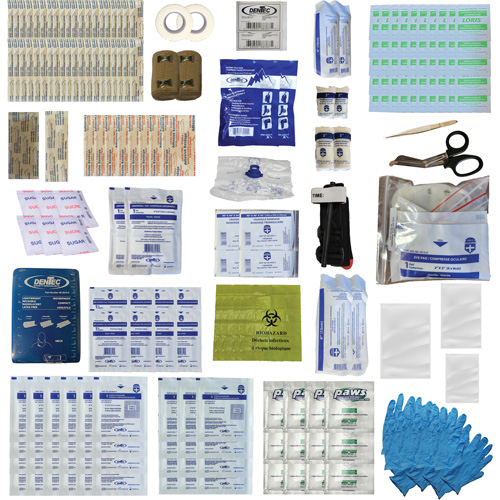 Trousse de premiers soins Shield, R&eacute;pond ou surpasse la norme CSA Z1220-24 type 3 environnements &agrave; haut risque, Moyen (26-50 travailleurs) Equipex