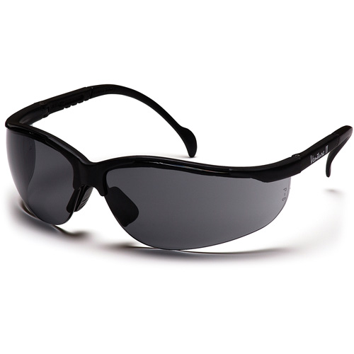 Lunettes de s&eacute;curit&eacute; &agrave; demi-monture Venture II, Lentille Gris, Antibu&eacute;e/Anti-&eacute;gratignures/Antistatique, ANSI Z87+/R&eacute;pond ou surpasse la norme CSA Z94.3 Equipex