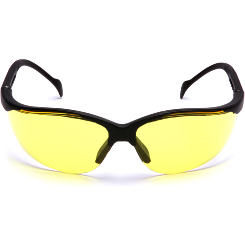Lunettes de s&eacute;curit&eacute; &agrave; demi-monture Venture II, Lentille Ambr&eacute;e, ANSI Z87+/MCEPS GL-PD 10-12/R&eacute;pond ou surpasse la norme CSA Z94.3 Equipex