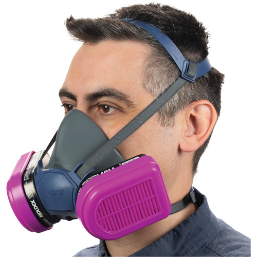 Filtre combin&eacute; semi-rectangulaire pour respirateurs, Vapeurs organiques/P100 Equipex