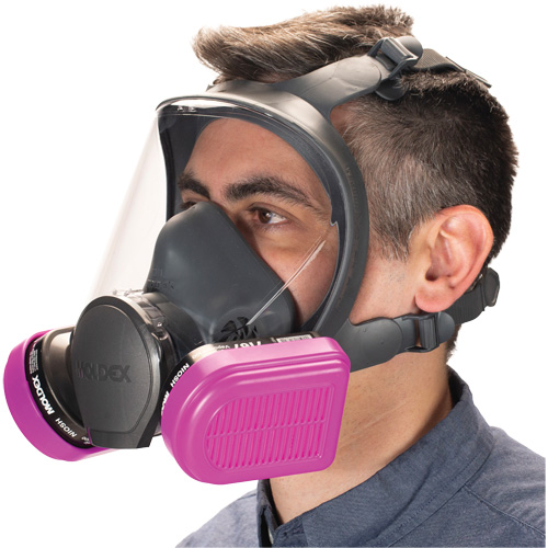 Filtre combin&eacute; semi-rectangulaire pour respirateurs, Vapeurs organiques/P100 Equipex