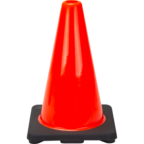 C&ocirc;ne de signalisation de premi&egrave;re qualit&eacute;, 12", Orange Equipex