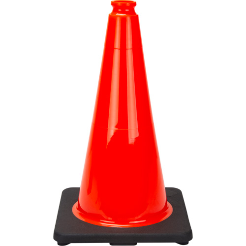 C&ocirc;ne de signalisation de premi&egrave;re qualit&eacute;, 18", Orange Equipex