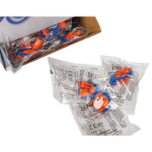 Foam Earplugs, Pair - Polybag, Corded Equipex