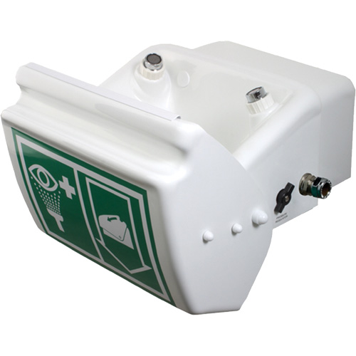 Douche oculaire/faciale, Installation Montage mural, Bol Plastique Equipex