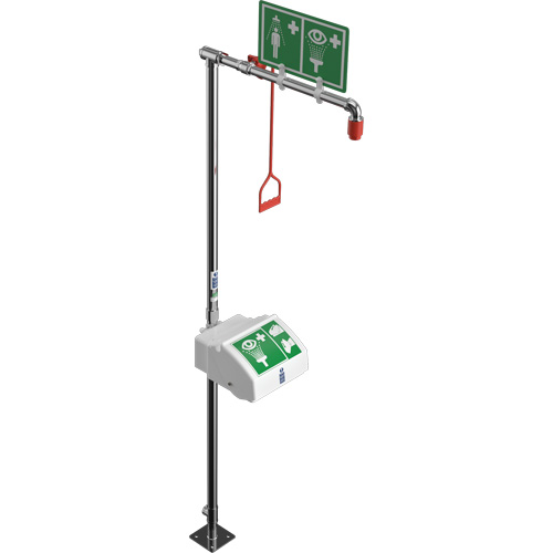 Combination Shower with Closed ABS Bowl & Bottom Inlet, Pedestal Equipex