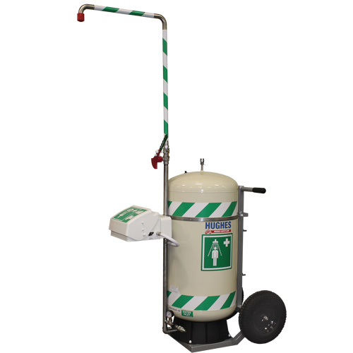 Mobile Self-Contained Emergency Safety Shower with Eye & Face Wash, 30 gal. Capacity, Meets None Equipex