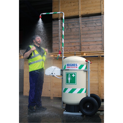 Mobile Self-Contained Emergency Safety Shower with Eye & Face Wash, 30 gal. Capacity, Meets None Equipex