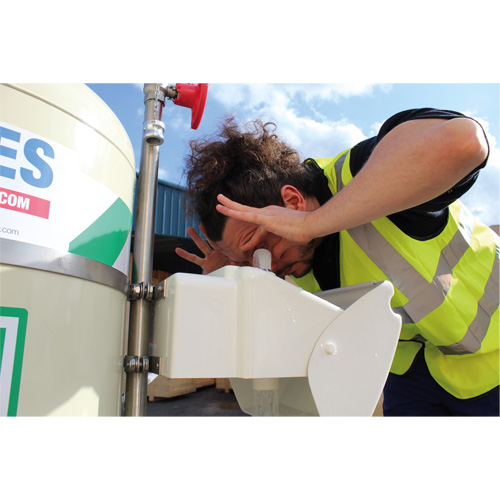 Mobile Self-Contained Emergency Safety Shower with Eye & Face Wash, 30 gal. Capacity, Meets None Equipex