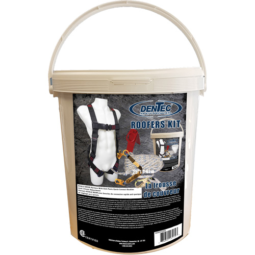 Koala Behr Roofer's Kit with 25' Rope, CSA Certified, Class A, Large/Medium/X-Large, 310 lbs. Cap. Equipex