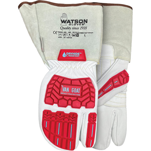 Van Goat 1-Finger Cut-Resistant Mitts, Size Medium, Goatskin Shell, ASTM ANSI Level A7 Equipex