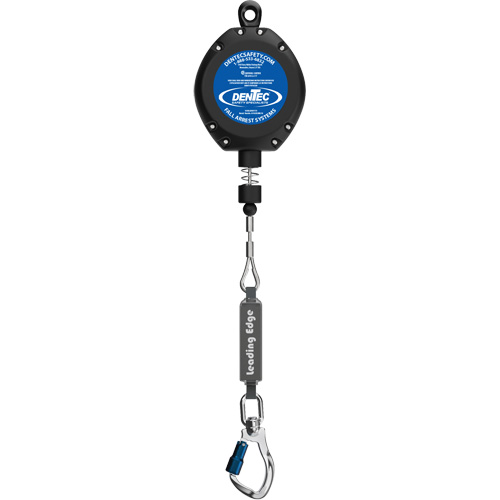 Cordage de s&eacute;curit&eacute; autor&eacute;tractable, 30', Acier galvanis&eacute;, Pivotant Equipex