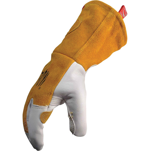 Caiman&reg; Premium TIG/MIG Welder's Gloves with FR Insulated Split Cowhide Back, Grain Goatskin, Size X-Large Equipex