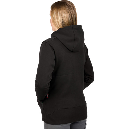 Chandail &agrave; capuchon chauffant M12 avec pile, Femmes, Moyen, Noir, Poly-coton Equipex