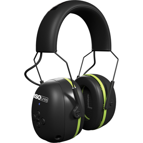 &eacute;couteurs Bluetooth Air Defender noir & vert, Style Bandeau, 24 dB Equipex