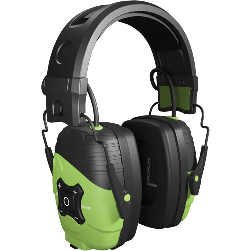 &eacute;couteurs Bluetooth Link Aware vert s&eacute;curit&eacute;, Style Bandeau, 25 dB Equipex