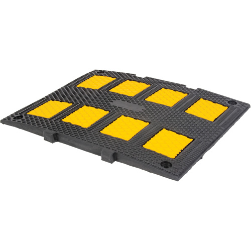Middle Speed Hump, Rubber, 3' L x 20" W x 2" H Equipex