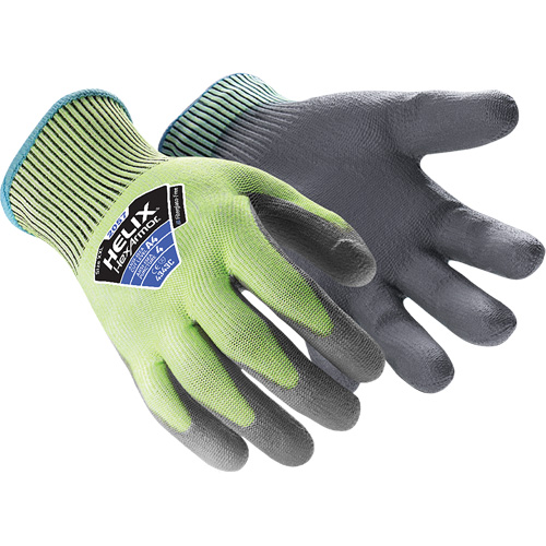 Helix&reg; 2057 Abrasion- & Cut-Resistant Gloves, Size 6/X-Small, 13 Gauge, Polyurethane Coated, HPPE Shell, ASTM ANSI Level A4/EN 388 Level C Equipex