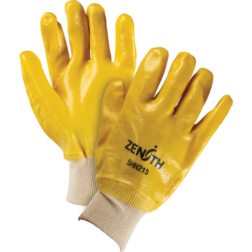 Gants &agrave; fini rugueux et r&eacute;sistants aux produits chimiques, Taille 9, 10" lo, PVC, Doublure en Interlock, 47-mil Equipex