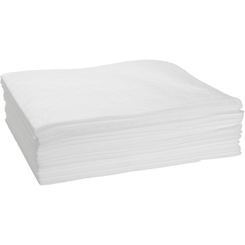 Bonded Sorbent Pad, Oil Only, 15" x 19", 12 gal. Absorbancy Equipex