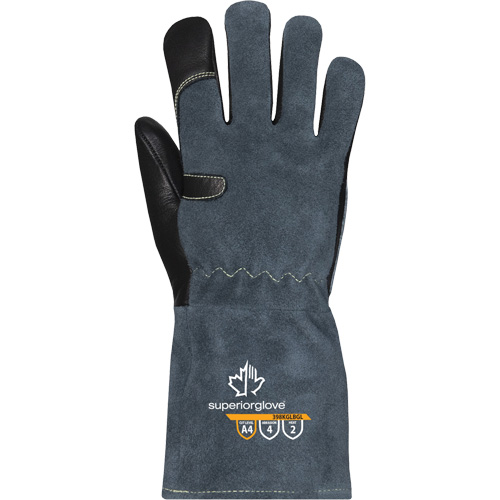 Endura&reg; 398KGLBGL MIG Welding Glove, Grain Cowhide, Size X-Small Equipex