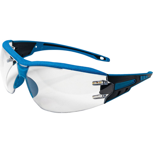 Lunettes de s&eacute;curit&eacute; sans monture Captain d&eacute;tectables par d&eacute;tecteur de m&eacute;taux, Lentille Transparent, Antibu&eacute;e/Anti-&eacute;gratignures, ANSI Z87+/R&eacute;pond ou surpasse la norme CSA Z94.3 Equipex