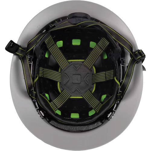 Fibre Metal Climbing Style Helmet with Full Brim, Meets CSA Type 2, Ratchet Suspension, Vented Equipex