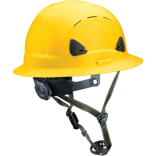 Fibre Metal Climbing Style Helmet with Full Brim, Meets CSA Type 2, Ratchet Suspension, Vented Equipex