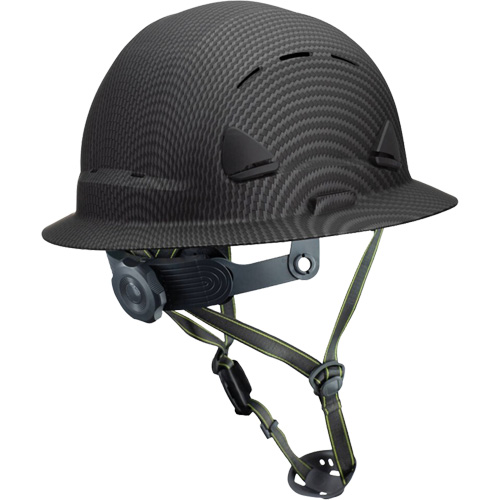 Fibre Metal Climbing Style Helmet with Full Brim, Meets CSA Type 2, Ratchet Suspension, Vented Equipex