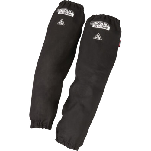 Manches de soudage traditionnelles en coton ignifug&eacute;, 21" lo, Noir Equipex