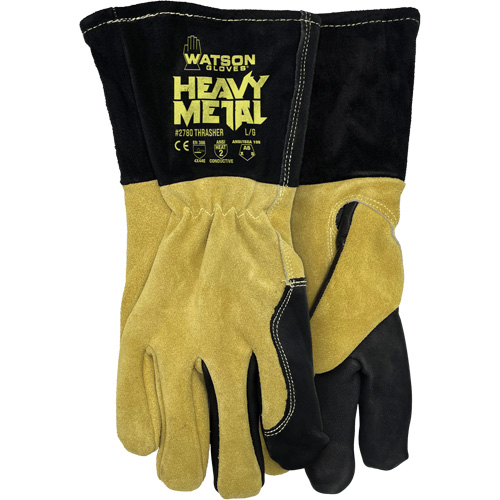 2780 Thrasher MIG/Stick Welding Gloves, Split Cowhide, Size Small Equipex