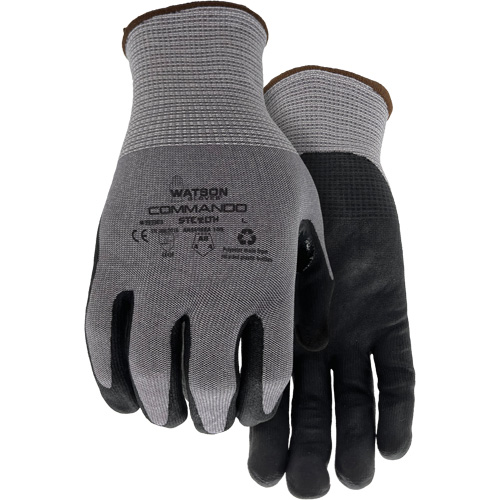 Gants r&eacute;sistant &agrave; la coupe 338 Commando, Taille Petit, Calibre 18, Rev&ecirc;tement Mousse de nitrile, Enveloppe en PEHP/Polyester/Spandex/Acier inoxydable, ASTM ANSI niveau A8/EN 388 niveau F Equipex