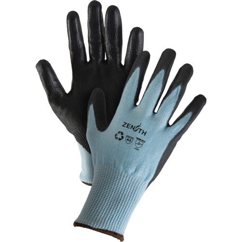 Gants &eacute;lastiques &eacute;cologiques r&eacute;sistants &agrave; la coupe, Taille 9, Calibre 13, Rev&ecirc;tement Polyur&eacute;thane, Enveloppe en PEHP/rPET, ASTM ANSI niveau A3 Equipex