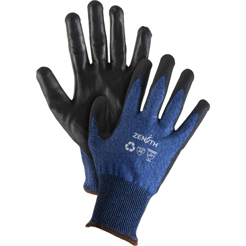 Gants &eacute;lastiques &eacute;cologiques r&eacute;sistants &agrave; la coupe, Taille 10, Calibre 18, Rev&ecirc;tement Polyur&eacute;thane, Enveloppe en Acier inoxydable/PEHP/rPET, ASTM ANSI niveau A5 Equipex