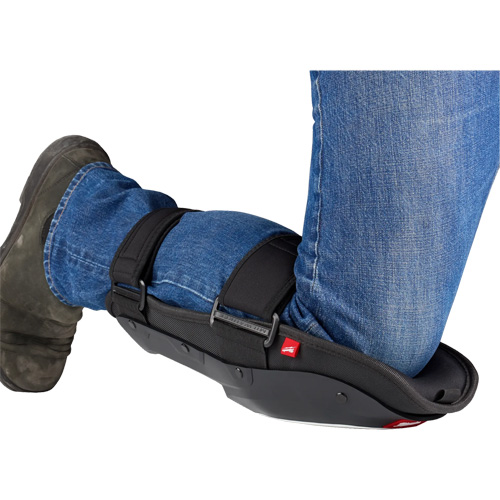 Dynamic Flooring Knee Pad, Hook and Loop Style, Plastic Caps, Foam Pads Equipex