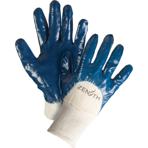 Gants &agrave; doublure interlock de poids moyen, 9/Grand, R&ecirc;vetement Nitrile, Enveloppe en Coton Equipex