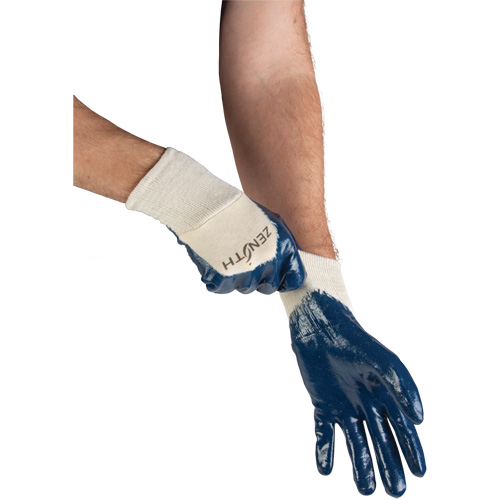 Gants &agrave; doublure interlock de poids moyen, 9/Grand, R&ecirc;vetement Nitrile, Enveloppe en Coton Equipex
