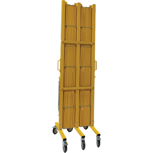 Barri&egrave;re extensible, 84" h x 20' lo, Jaune Equipex