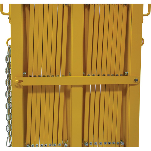 Barri&egrave;re extensible, 84" h x 20' lo, Jaune Equipex