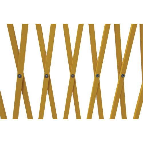 Barri&egrave;re extensible, 84" h x 20' lo, Jaune Equipex