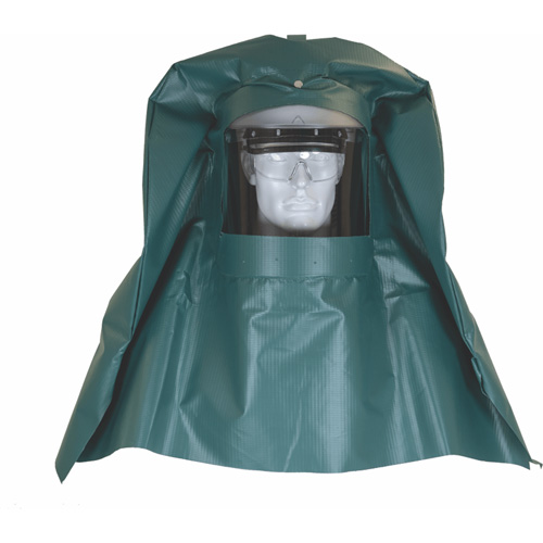 Cagoule anti-&eacute;claboussures chimiques et casquette rigide avec visi&egrave;re r&eacute;sistante aux produits chimiques Equipex