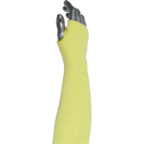 Kut Gard&reg; 2-Ply Cut-Resistant Sleeve with Thumb Hole, Aramid/ATA&reg;, 10", ASTM ANSI Level A6, Yellow Equipex
