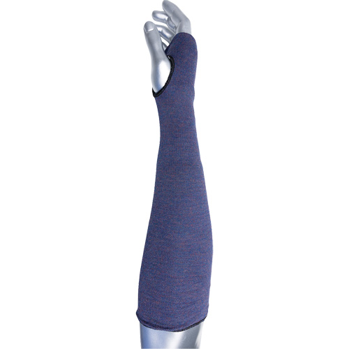 Manchette ASP &agrave; 2 plis avec trou pour pouce ECO Series Kut Gard, Aramide, 14", ASTM ANSI niveau A3, Mauve Equipex