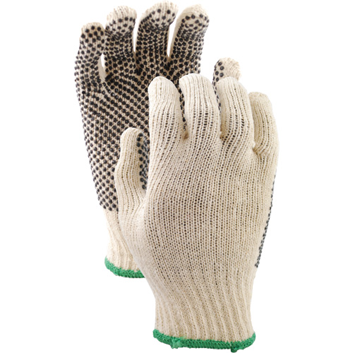 Gants en tricot avec pois de PVC 417, Poly/coton, Un c&ocirc;t&eacute;, Petit Equipex