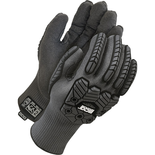 Deny&reg; Lined Cut-Resistant Impact Gloves, 7, Microfibre Palm, Elastic Cuff Equipex